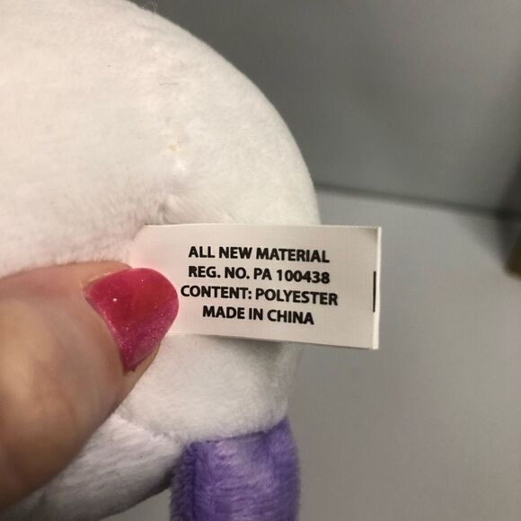 purple round bunny embroidered eyes rabbit best brands 2022 5 inches - Picture 5 of 8